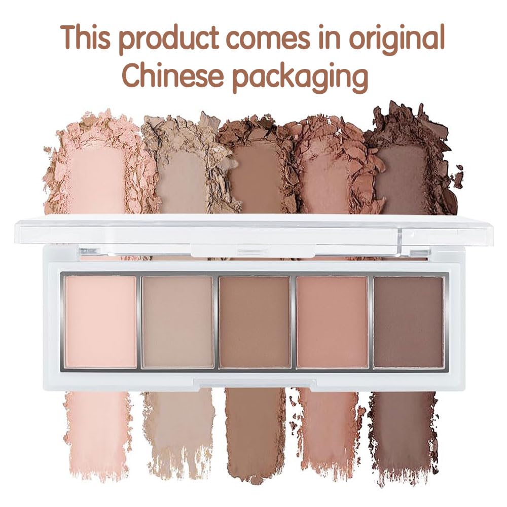 Hxssll Matte Nude Eyeshadow Palette cool beige taupe shade swatches blend smoothly for crease-free definition