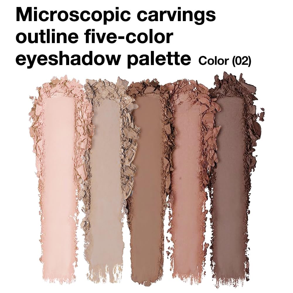 Hxssll Matte Nude Eyeshadow Palette warm caramel brown matte shade swatches add subtle depth and warmth
