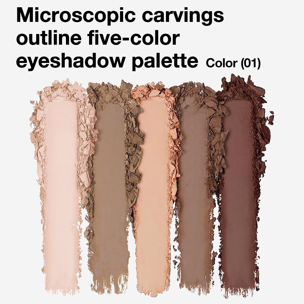 Hxssll Mini Palette Cool Taupe swatch defines crease with subtle depth.