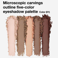 Hxssll Mini Palette Cool Taupe swatch defines crease with subtle depth.