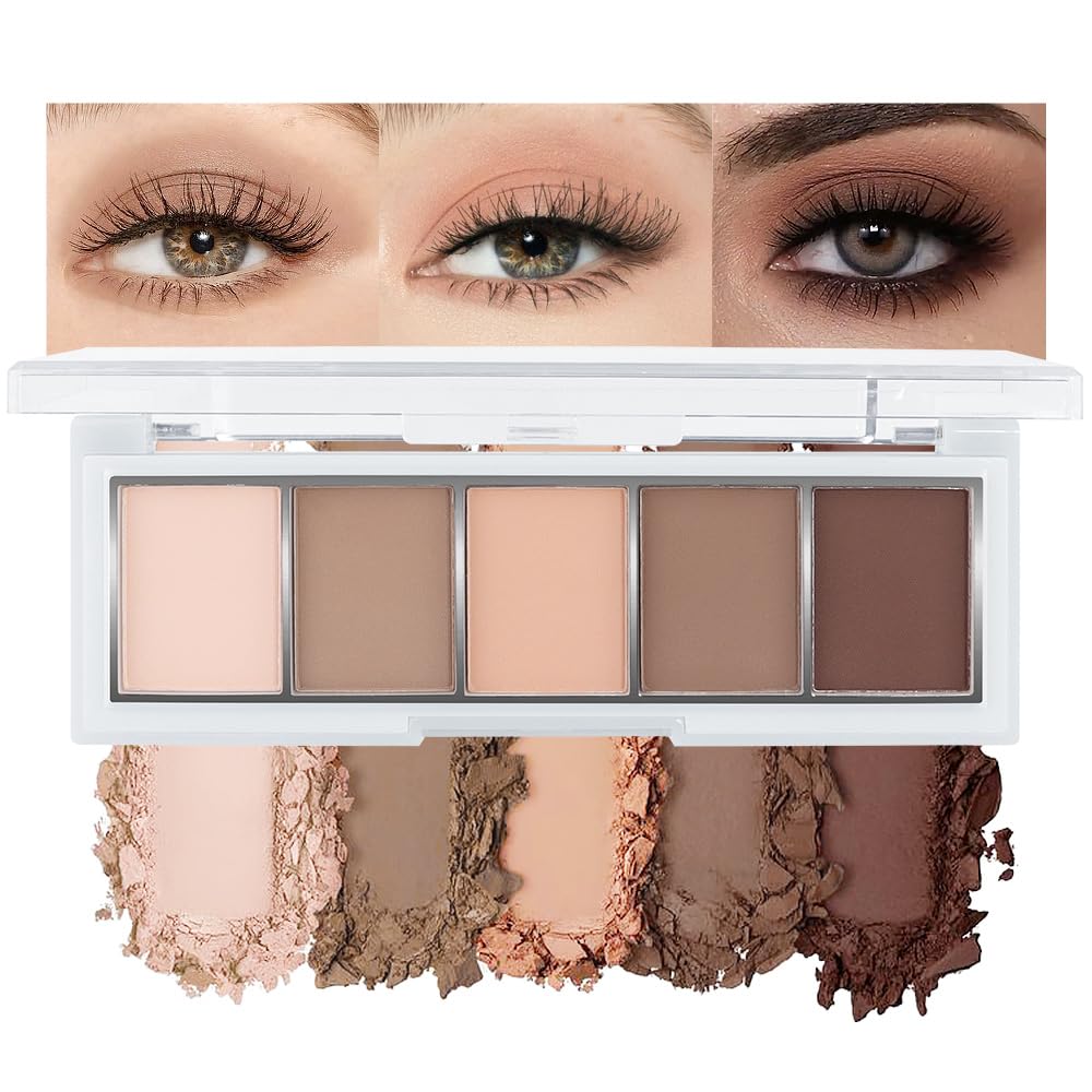 Hxssll Mini Palette Soft Ivory swatch brightens mature lids.