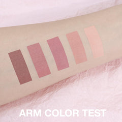 Hxssll Rose Nude Palette swatches highlight smooth matte finishes for everyday looks.