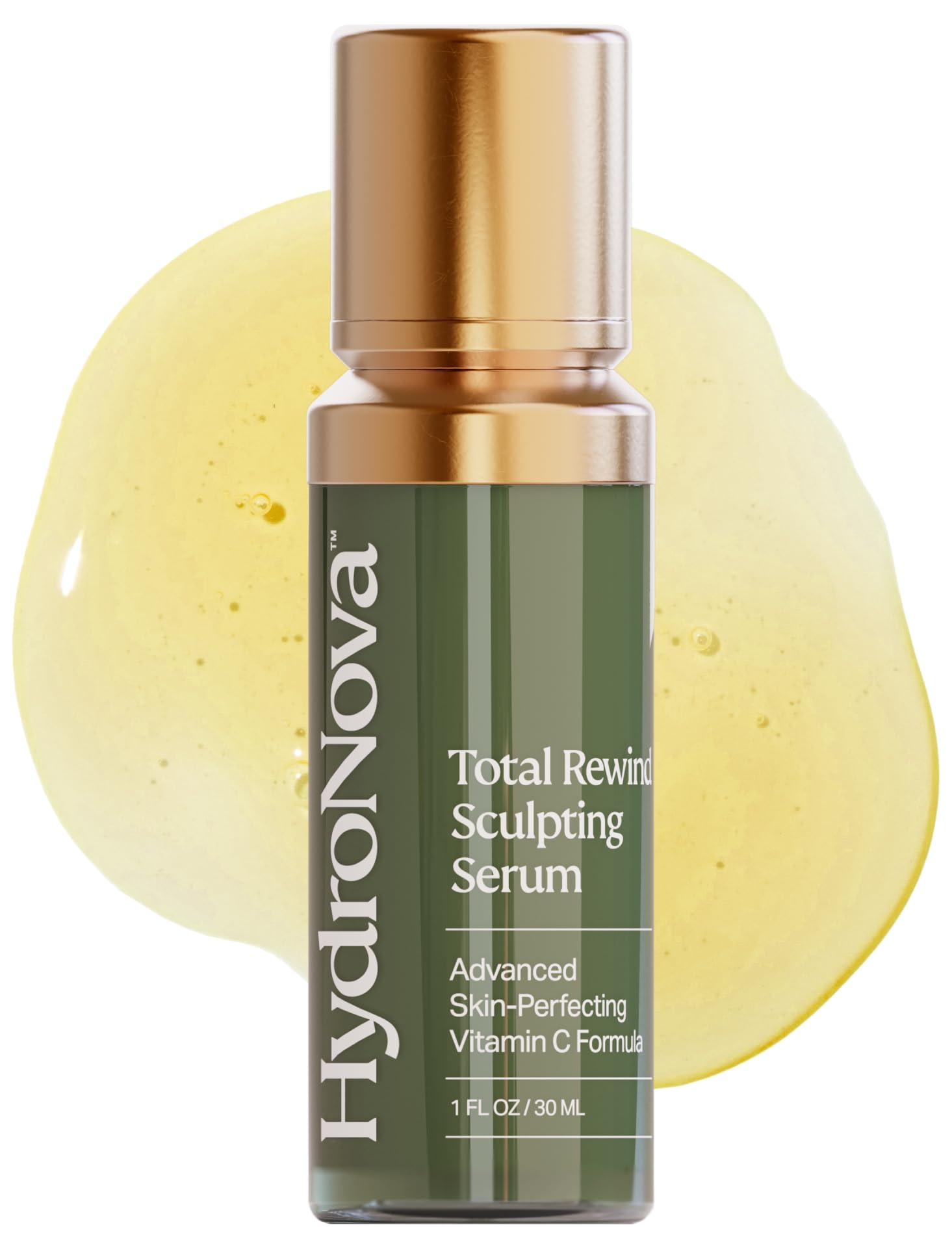 HYDRONOVA Total Rewind serum bottle front for a lightweight daytime routine.