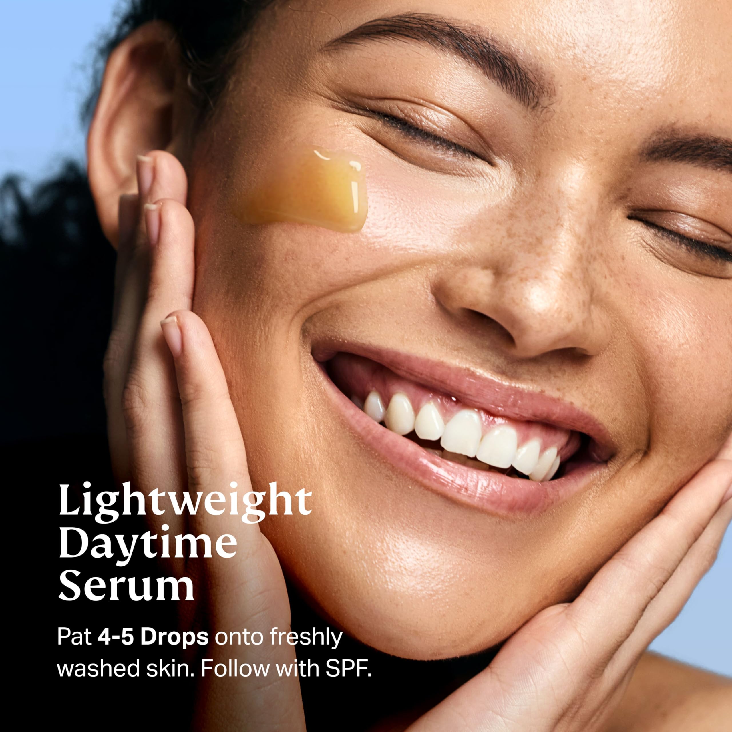 HYDRONOVA Total Rewind serum one-oz bottle beside a glowing finish.