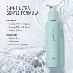 HydroPeptide Cleansing Gel close-up with rich foam for sensitive skin cleansing
