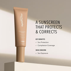 HydroPeptide Solar Defense tinted swatches on skin demonstrate seamless color and hydration.