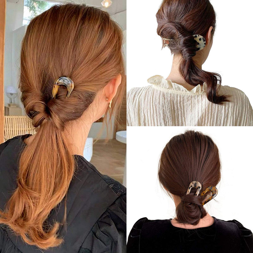HYFEEL accesorio de cabello para peinado diario con concha tortuga