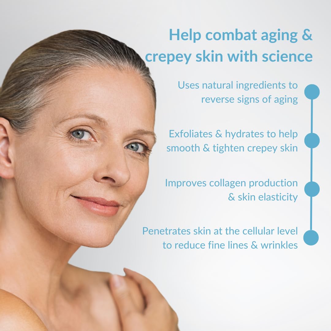 Hygieia+ idebenone hyaluronic acid cream swirl showing hydration and rejuvenation potential.