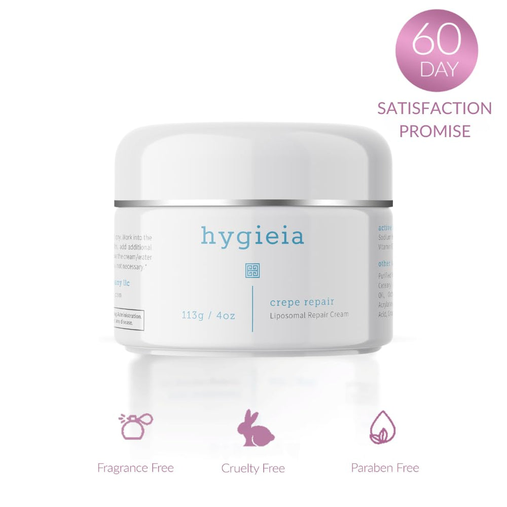 Hygieia+ USA-made cruelty-free 4oz jar labeling.