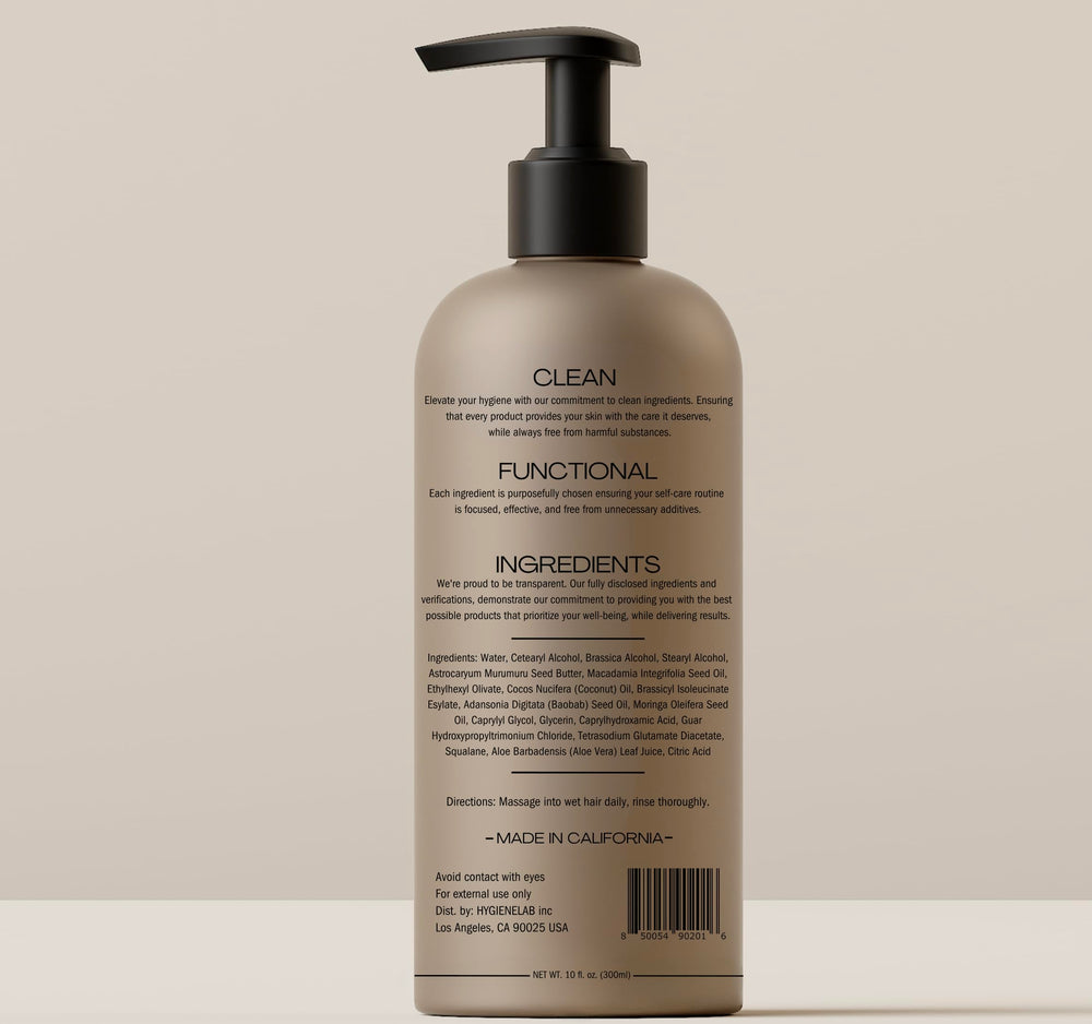 HygieneLab conditioner with murumuru butter for rich nourishment