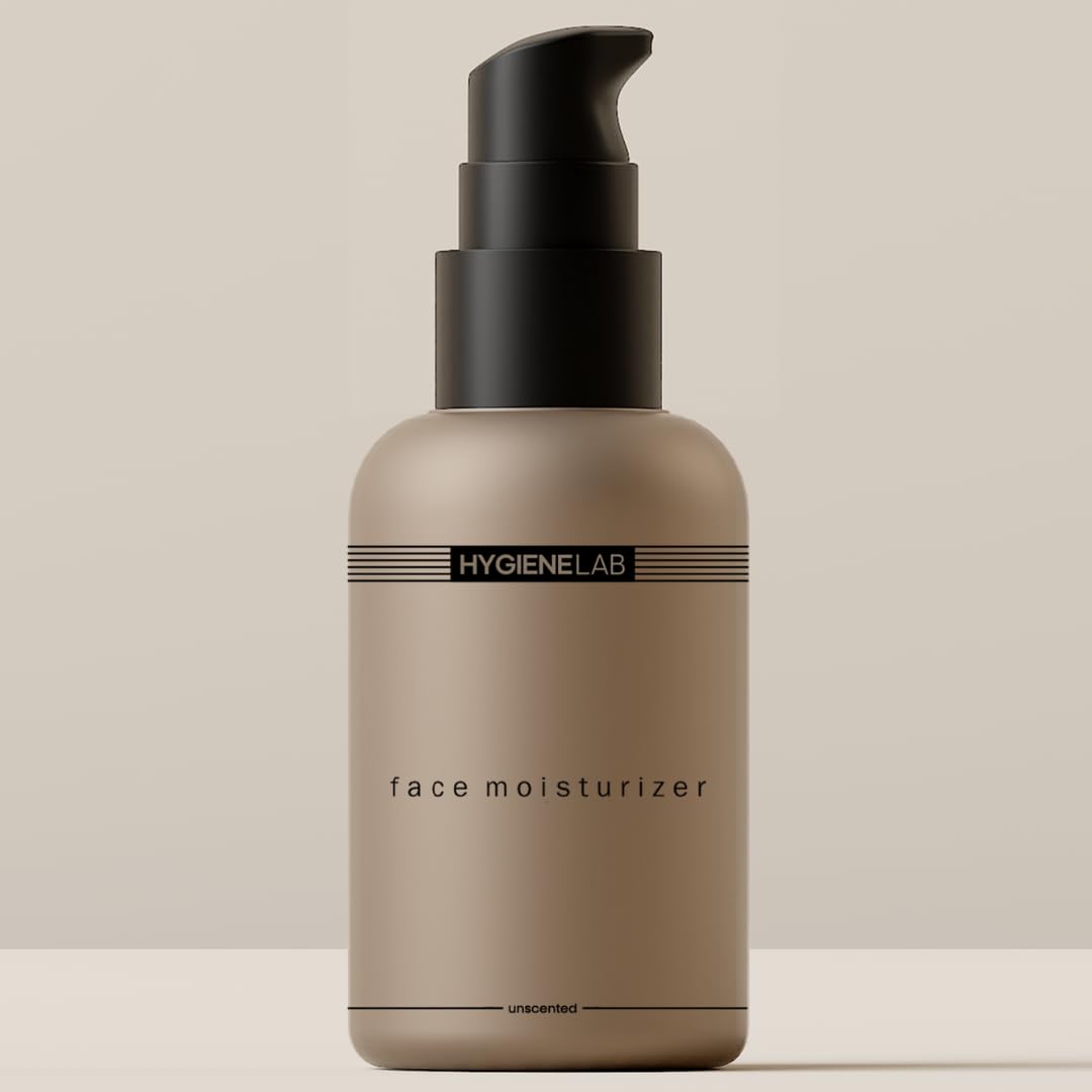 HygieneLab Face Moisturizer unscented jar for everyday hydration.