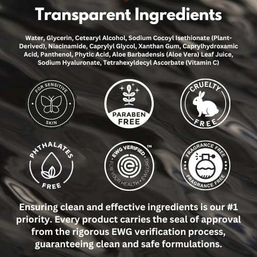 HygieneLab Face Wash Vitamin C label emphasizes antioxidant benefits.