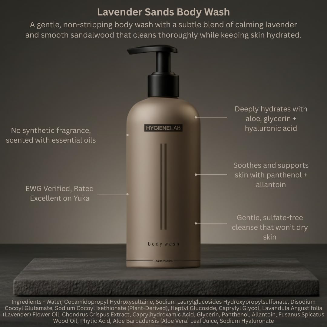 Natural aromas from lavender and sandalwood provide a soothing mood.