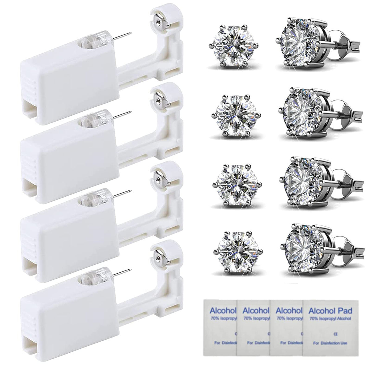 HYJLPAF ear piercing kit 4-pack for easy at-home piercing.