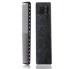 HYOUJIN 605 black carbon cutting comb offers heat resistance for precise sectioning.