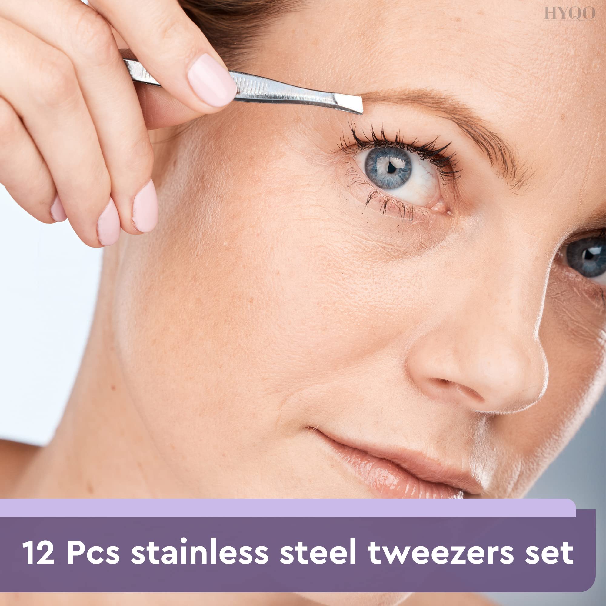 HYQO precise plucking tool set enhances routine grooming sessions.