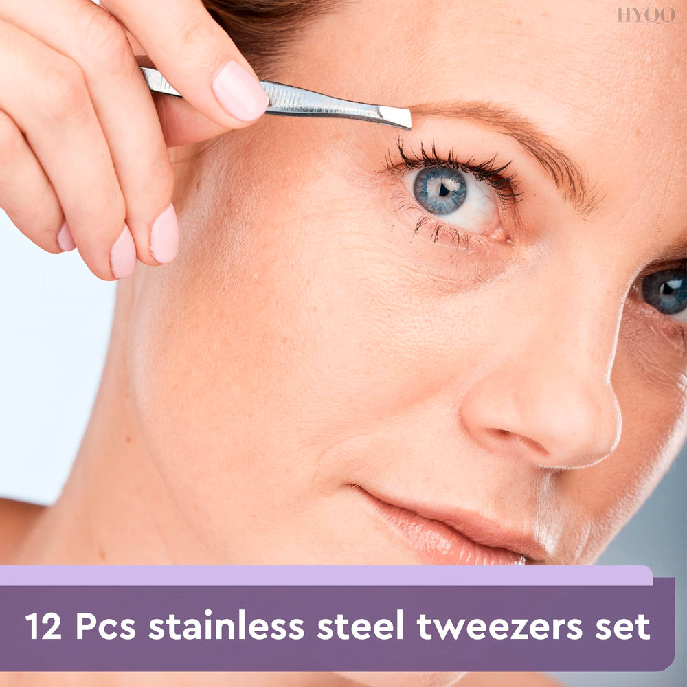 HYQO precise plucking tool set enhances routine grooming sessions.