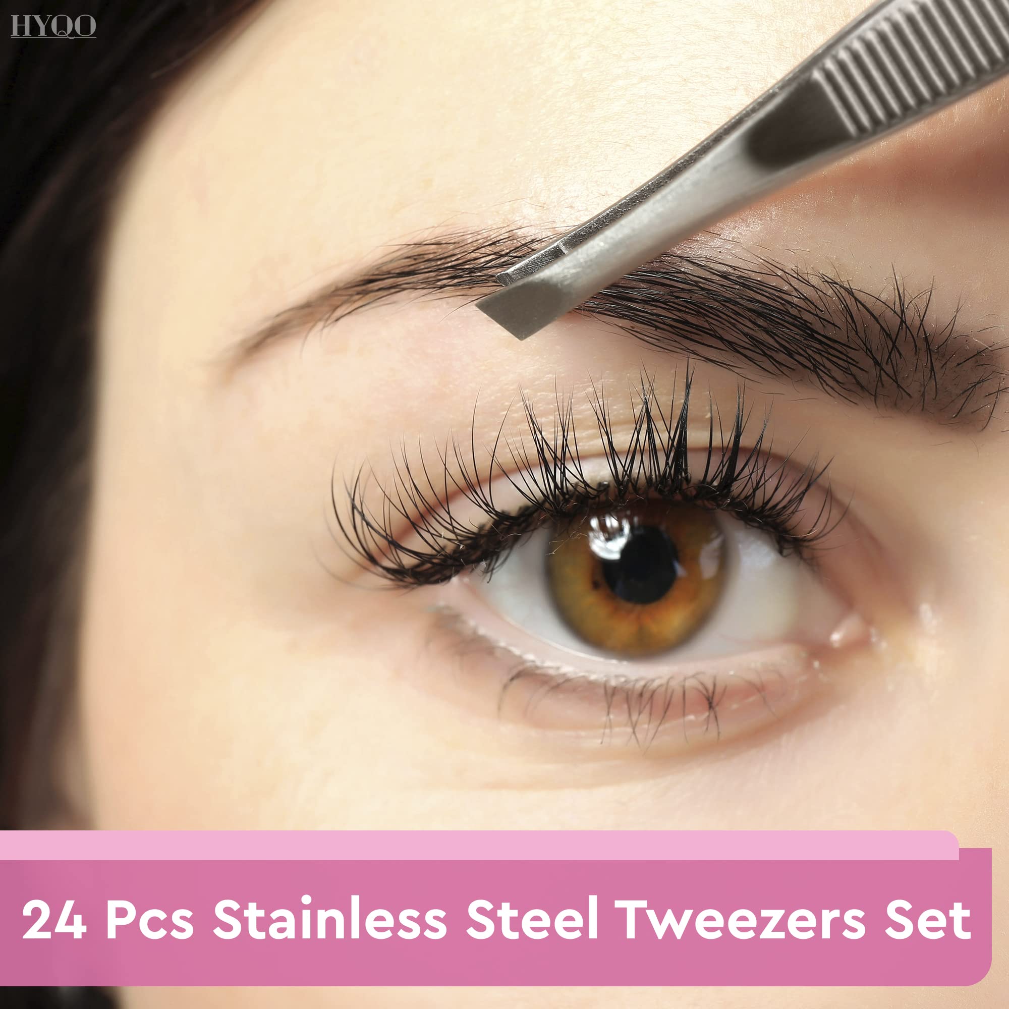 HYQO home-use tweezers set kept within reach at home