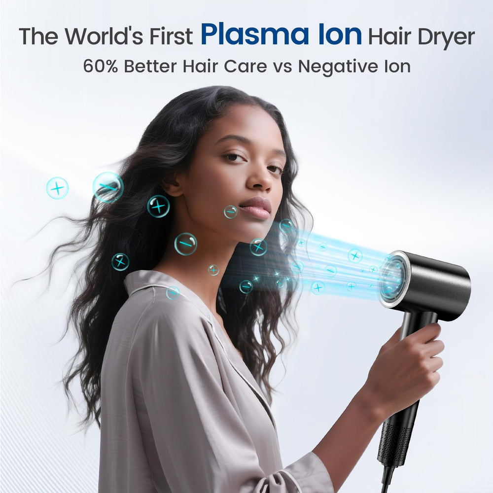 Hyspeedh hair dryer nozzle attachment enables directed airflow for precise styling.