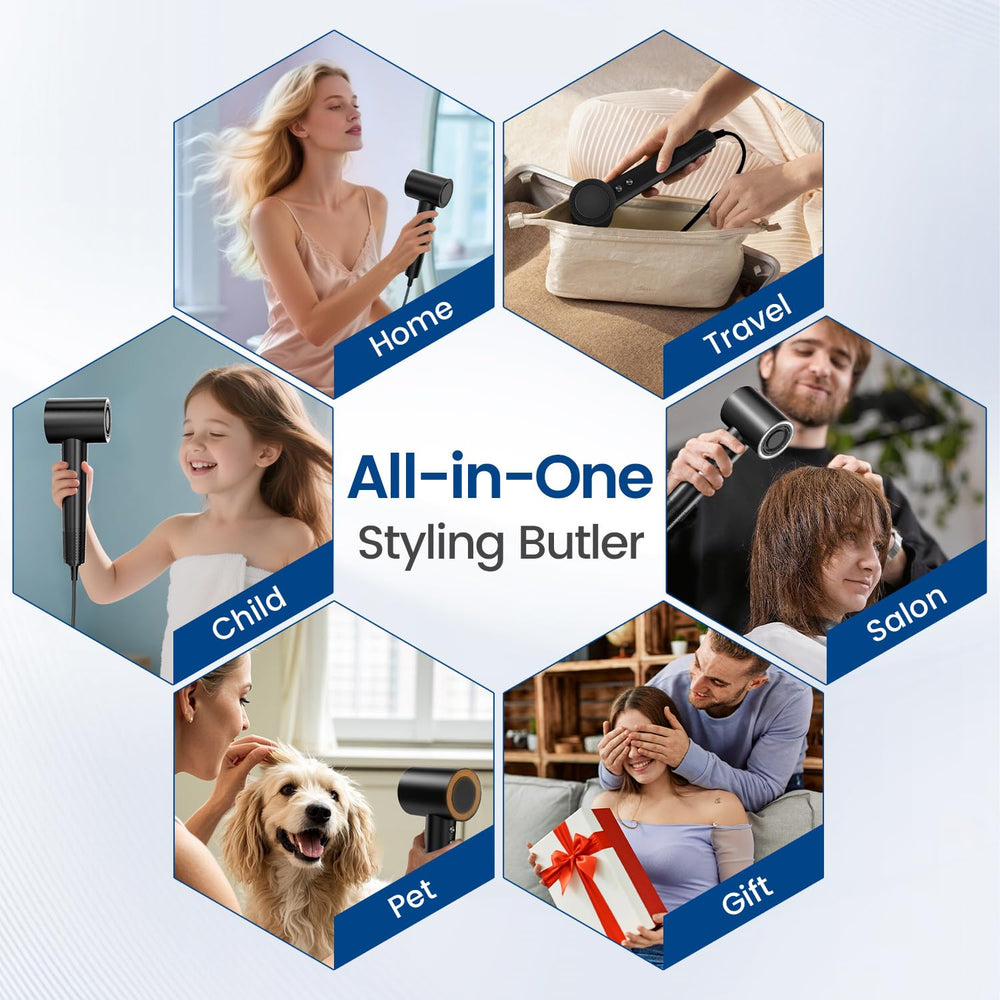 Hyspeedh hair dryer travel case image for compact portability.