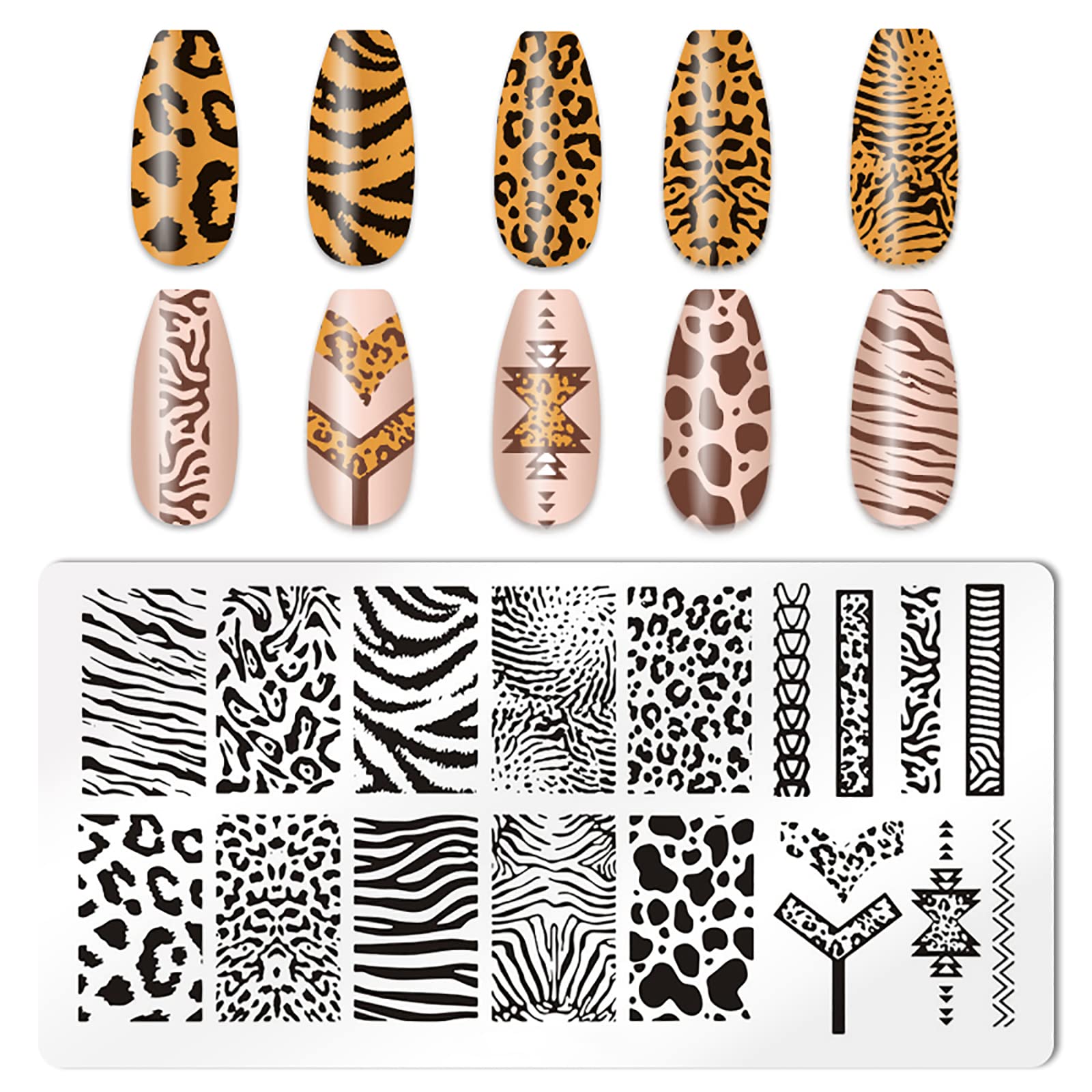 HYWWPFLAY dual scrapers help clean stencil transfers on nails