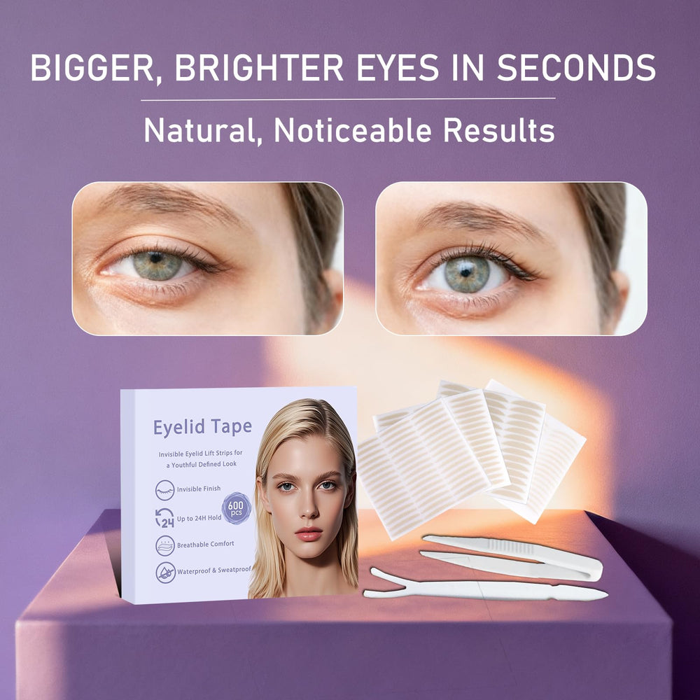 HZFYVBC Eyelid Tape invisible strip close-up for discreet wear