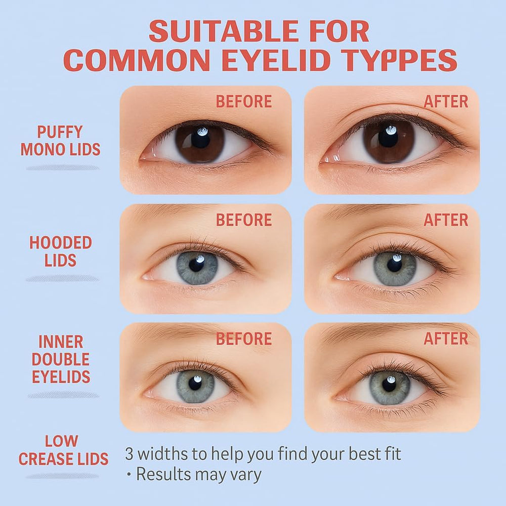HZFYVBC Three-width set fits various eyelids and looks