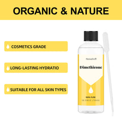Dimeticona Hznxolrc para cabello, mejora textura y brillo suave