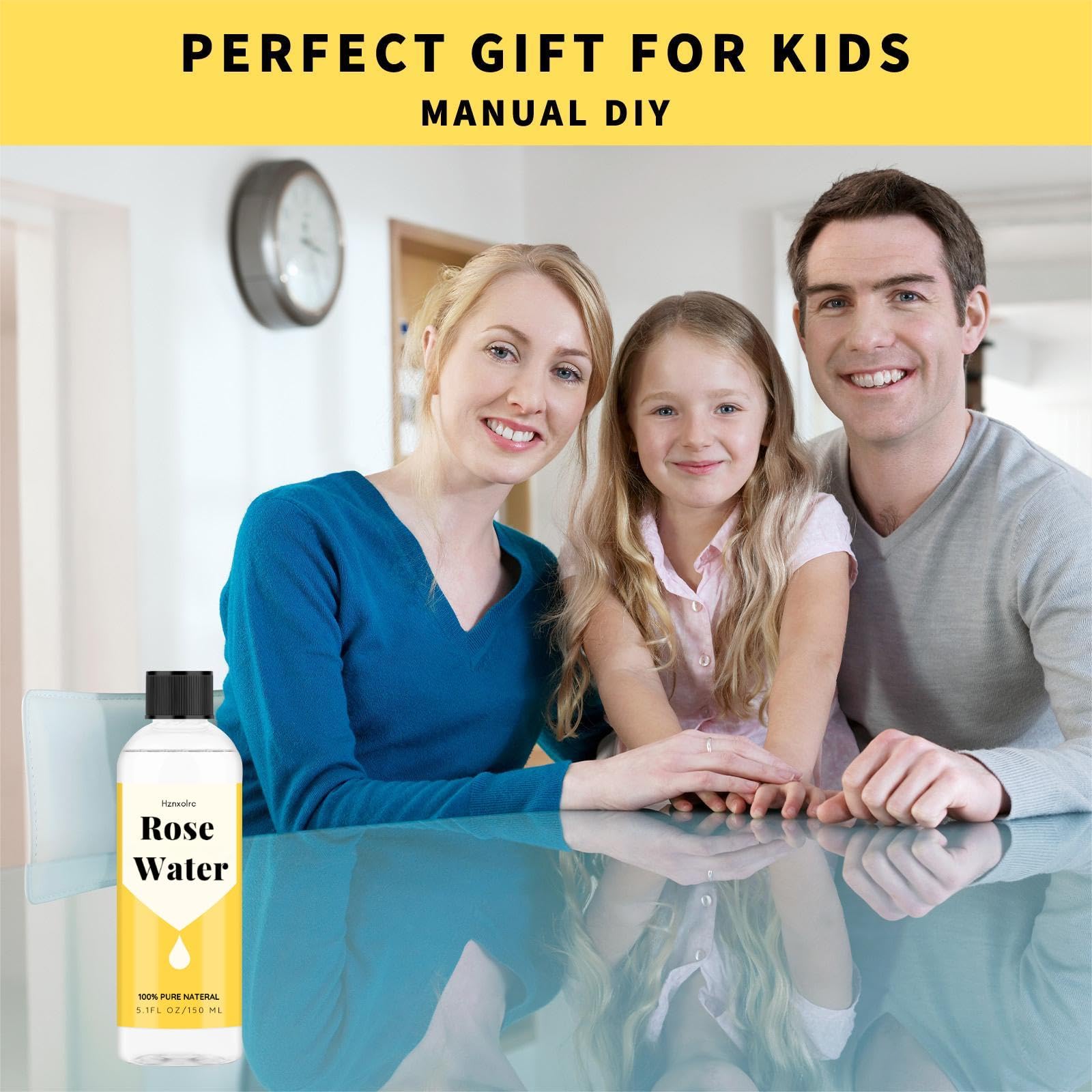 Hznxolrc Rose Hidrosol spray cuerpo, hidratación ligera y aroma agradable.
