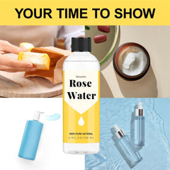 Hznxolrc Rose Hidrosol tonico facial, suave equilibrante para la piel.