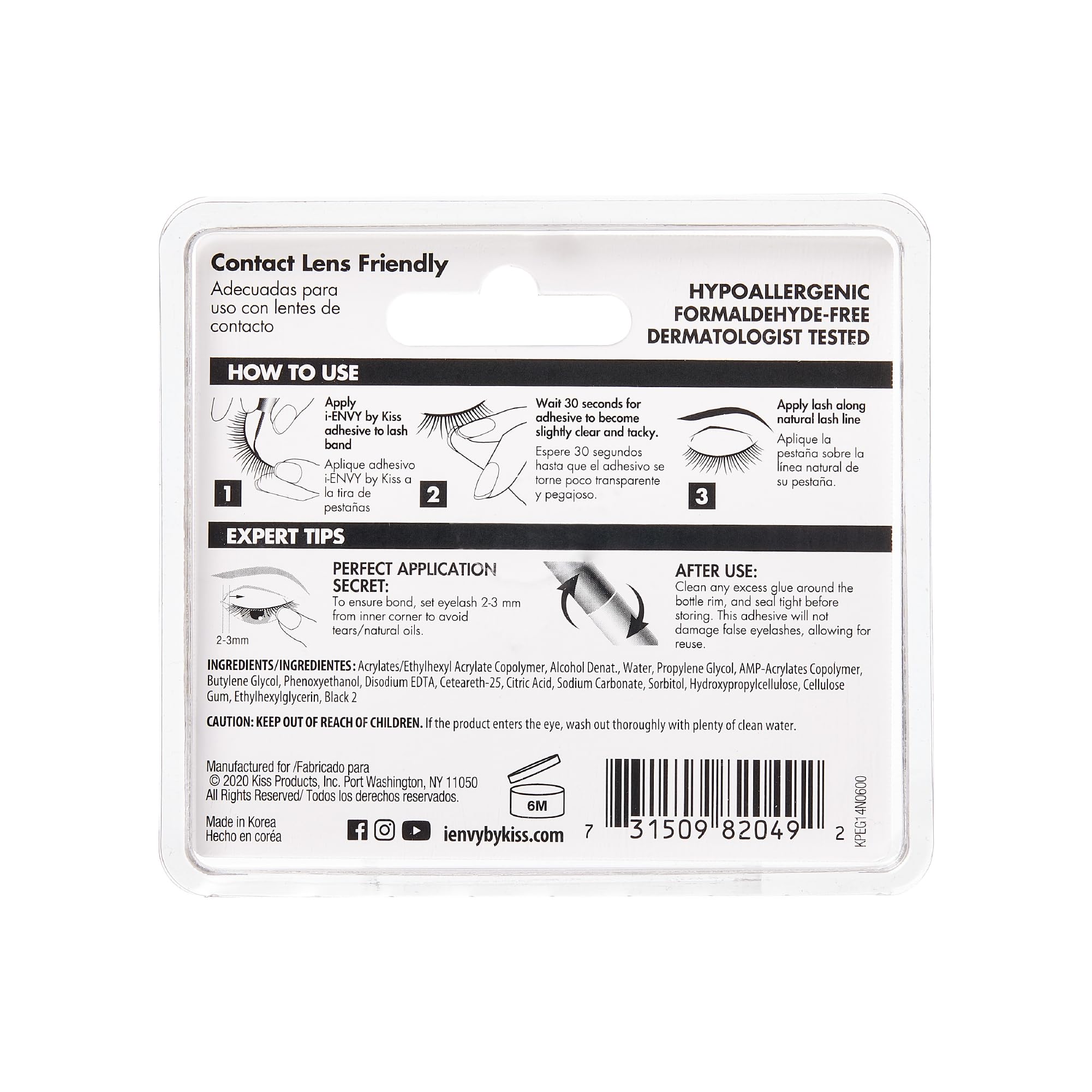iENVY black adhesive swatch highlights color option and compatibility.
