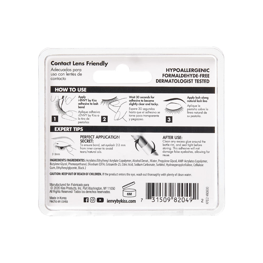 iENVY black adhesive swatch highlights color option and compatibility.