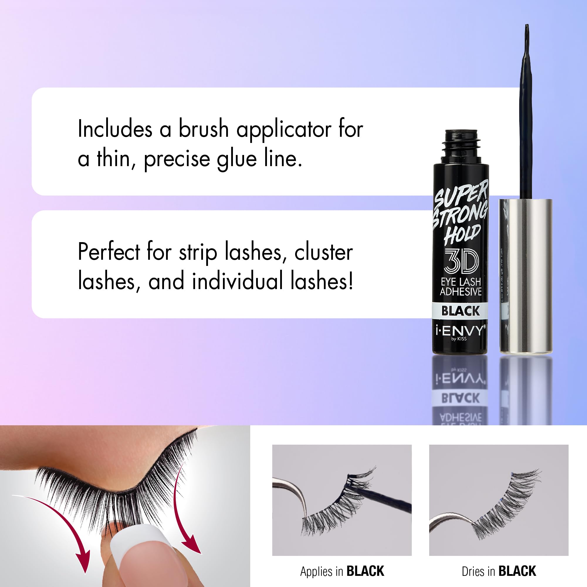 iENVY waterproof formula resists rain and sweat for everyday wear.
