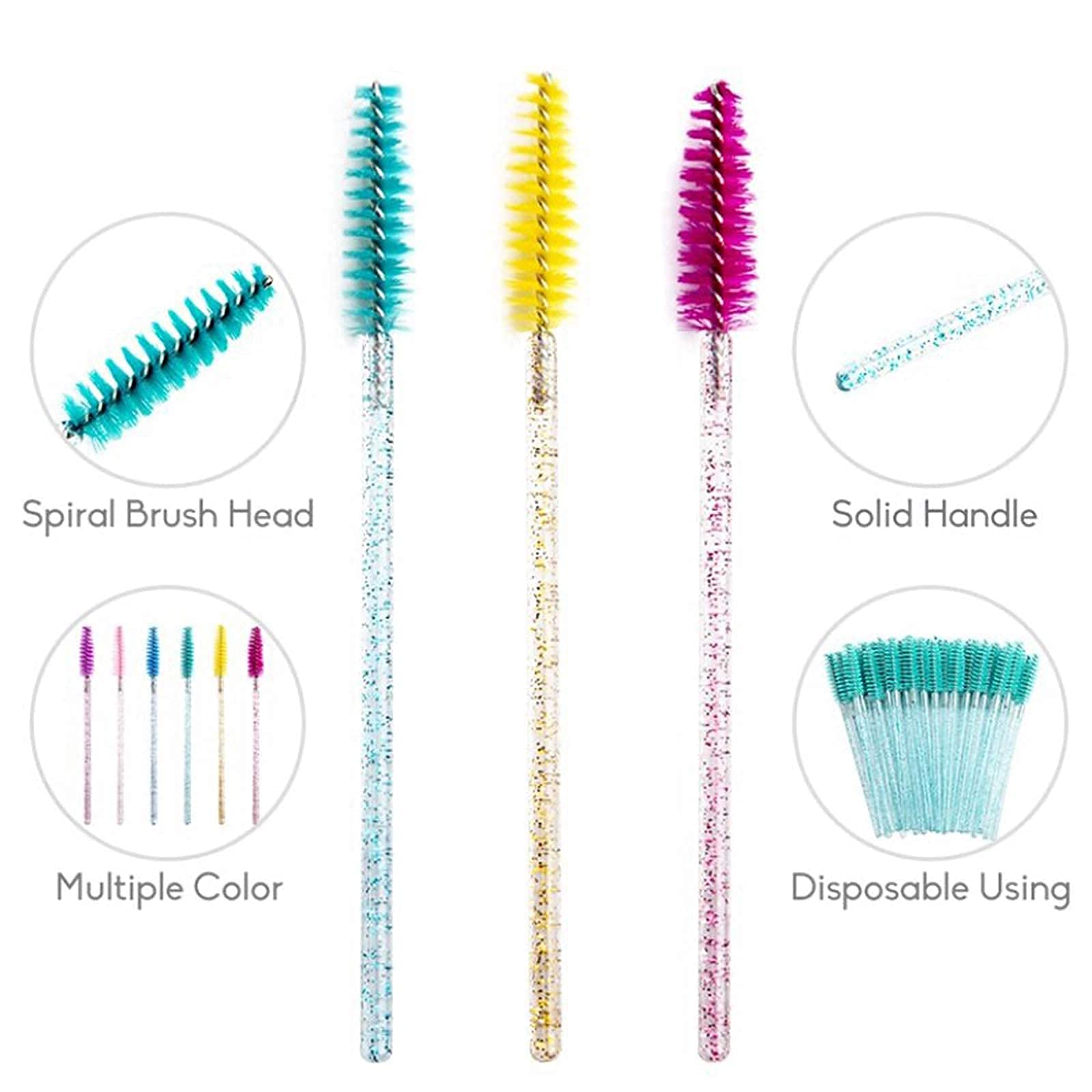 i-laesh crystal pink multi-use wand set that fits makeup bags and kits.