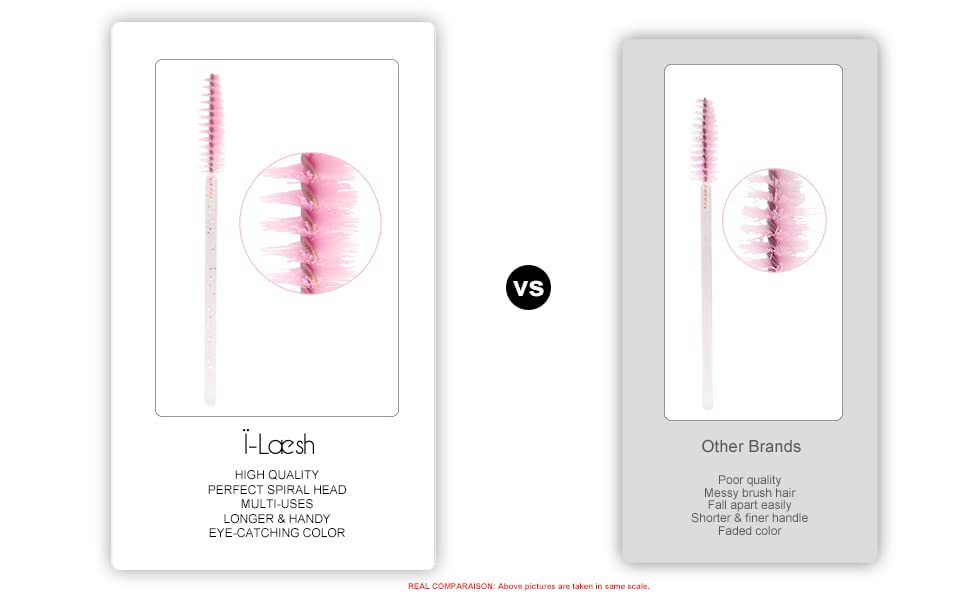 i-laesh crystal pink travel-friendly disposable brushes for on-the-go touch-ups.