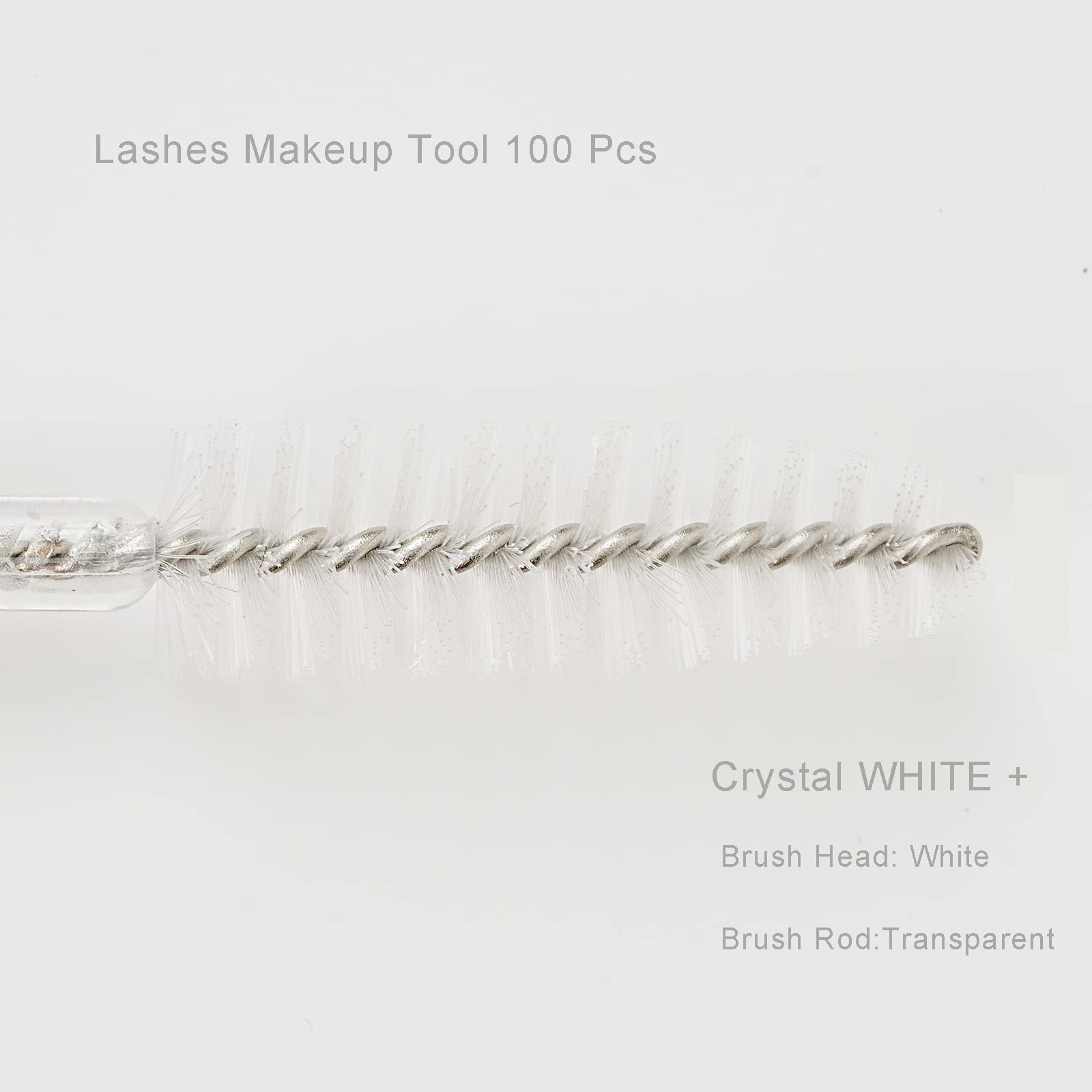i-Laesh eyelash and eyebrow brush in use on brows and lashes.