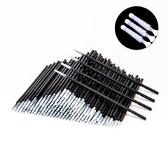 i-Laesh micro brushes replacement pack with 200 pieces for precise eyelash extensions.
