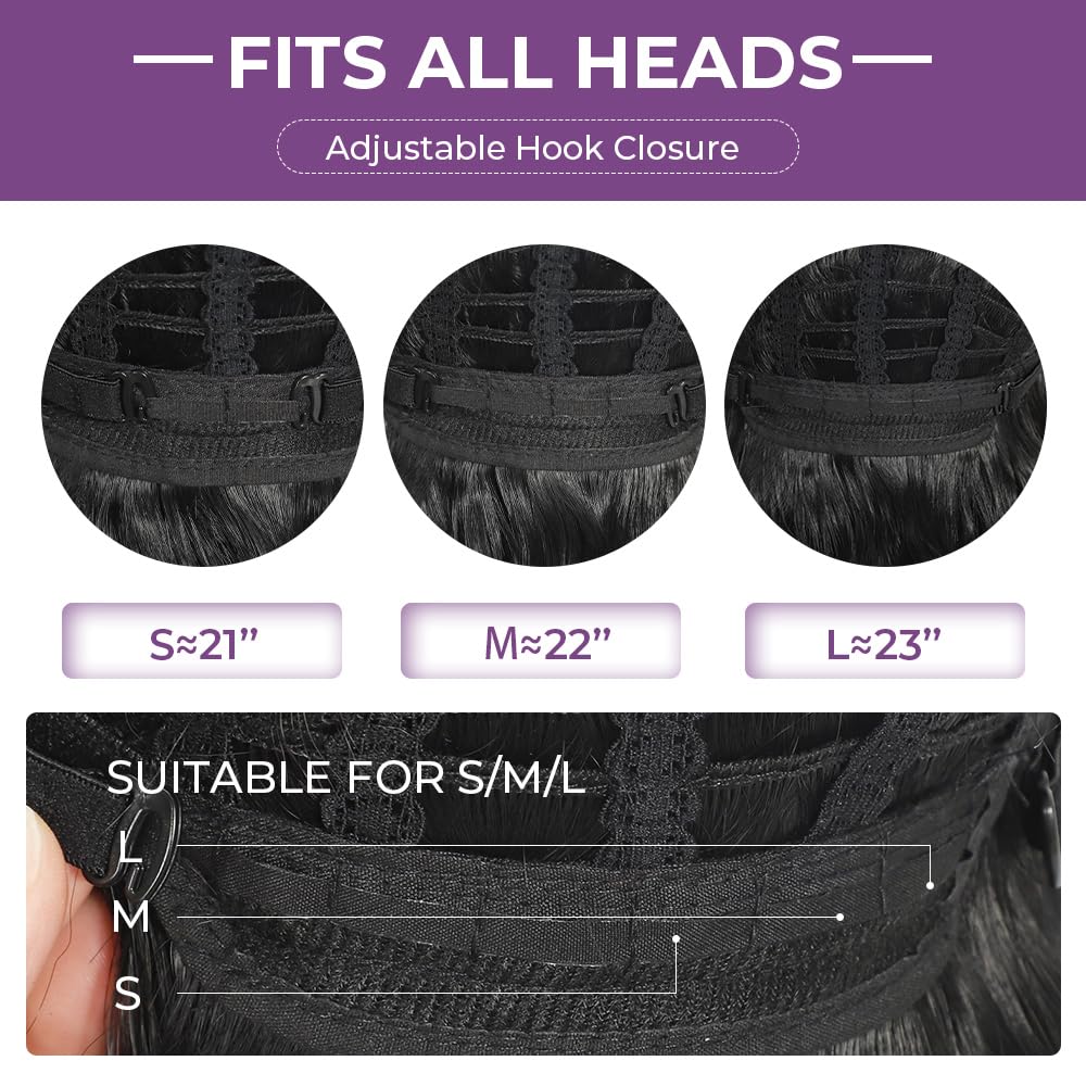 iAelev heat resistant synthetic wig fiber for durable styling.