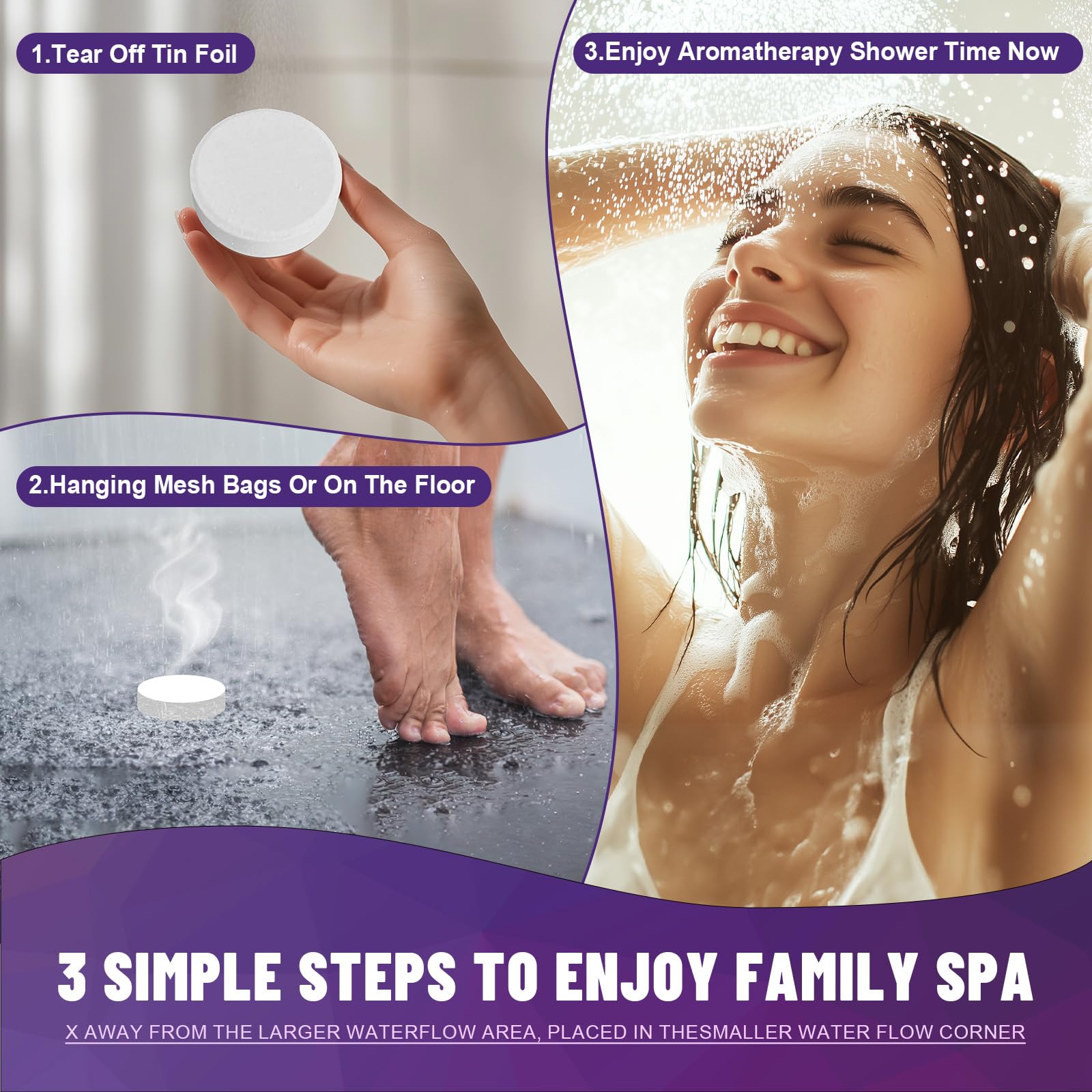 IAGFIWS rose shower steamer delivering delicate floral notes for self care