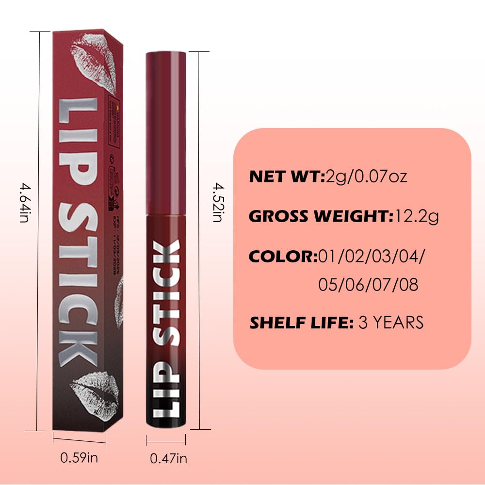 IATMOMOD lipstick tested for transfer-proof wear on lips.