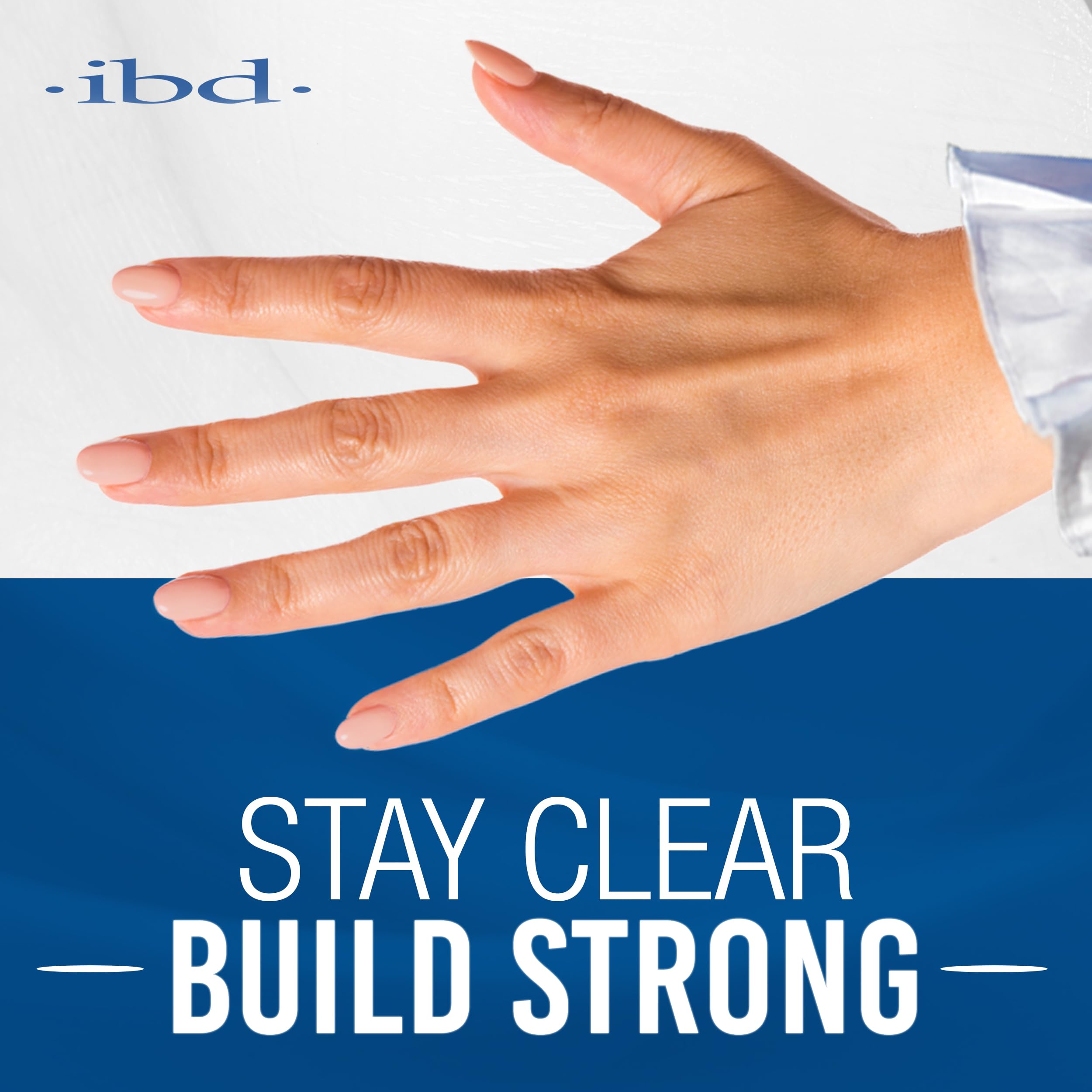 IBD Builder Gel Clear Overlays: even coverage for natural nails and durable overlays.