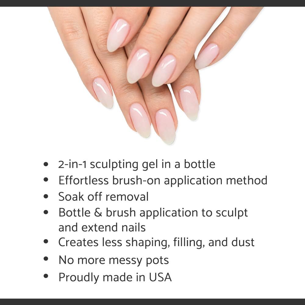 Extensiones de uñas duraderas con IBD Building Gel para fortaleza.