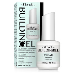 IBD Building Gel transparente en aplicación suave para uñas naturales.