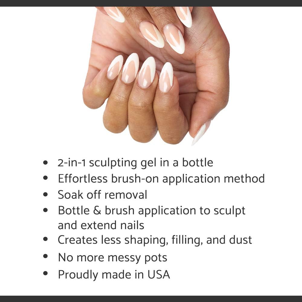 IBD Gel de Construcción ligero ofrece acabado natural y uñas más fuertes.