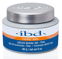 IBD gel de construcción rosado para extensiones y fortalecimiento de uñas, brillo duradero
