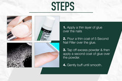 El pack de 3 piezas IBD facilita la reparación rápida de uñas con acabado natural.