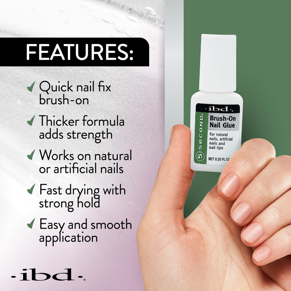 IBD pegamento para uñas artificiales, adherencia duradera en extensiones
