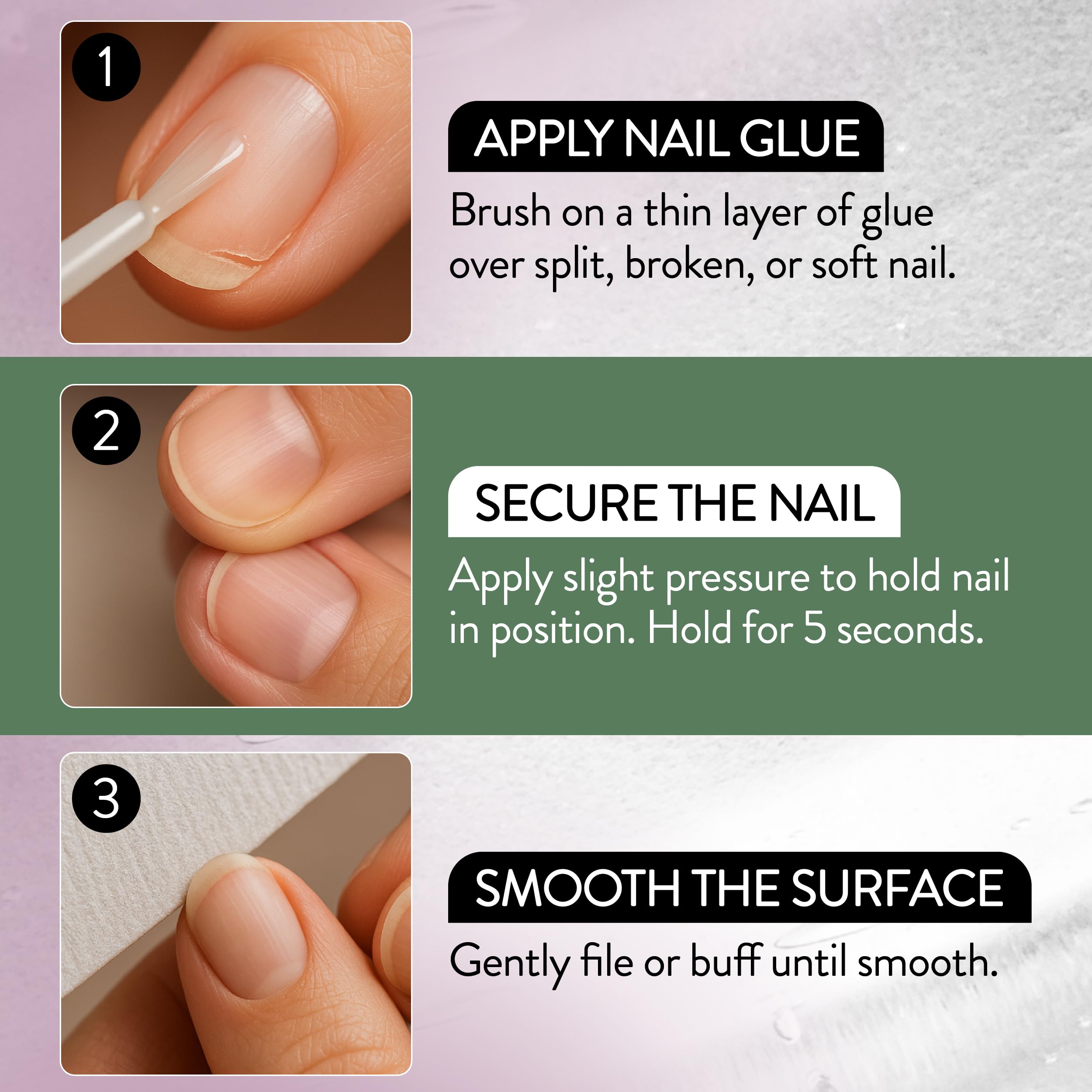 IBD pegamento de uñas, secado rápido para uso seguro