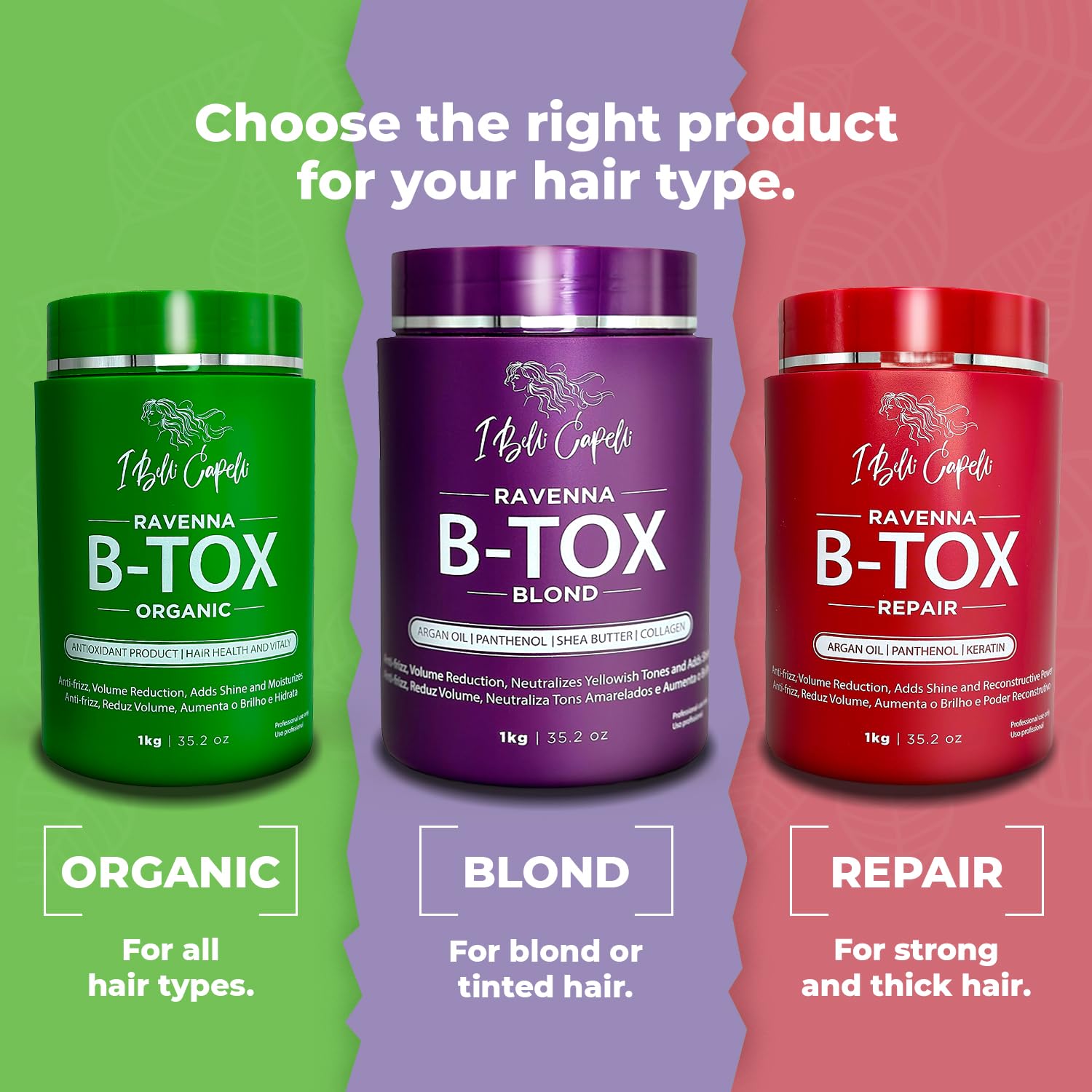 I Belli Capelli Ravenna B-ToX premium formula for blonde care