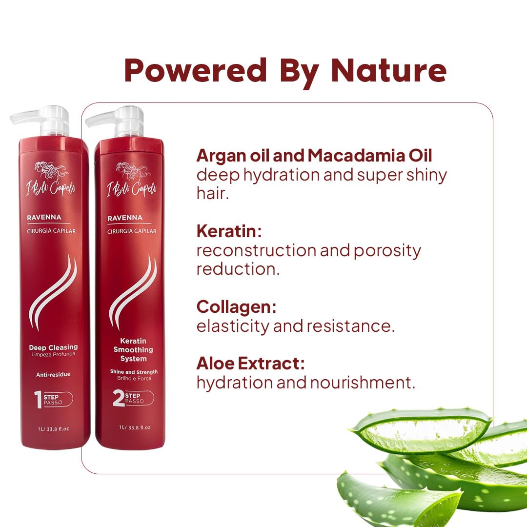 I Belli Capelli Ravenna hair-straightening process with amino acids and keratin